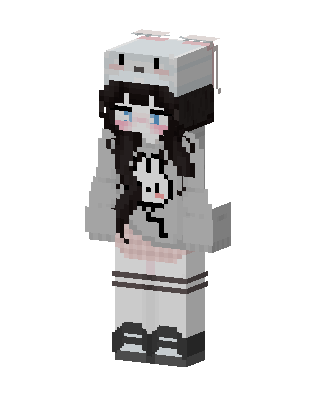Bunny Hoodie Girl Minecraft skin