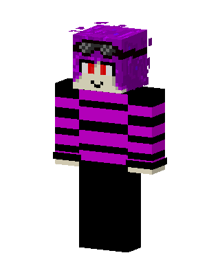 Purple Stripe Goggles Minecraft skin
