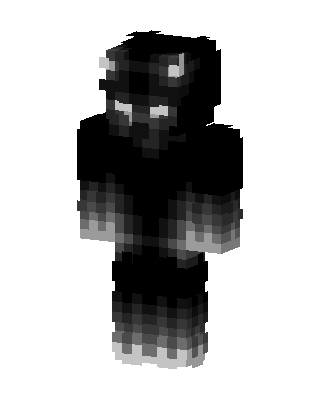 Black Ninja Boy skin, 3D preview