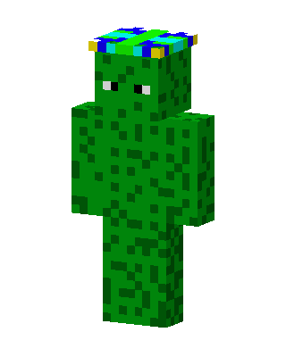 Cactus Gift skin, 3D preview