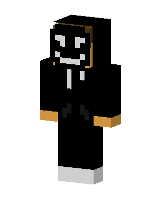 Black Villain Boy skin, 3D preview