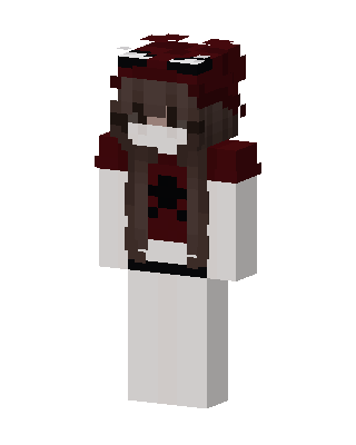 White Player Girl skin, 3D preview