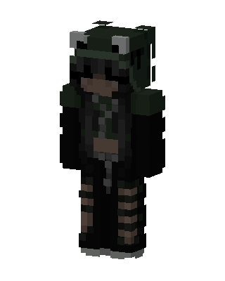 Frog Hoodie Girl Minecraft skin