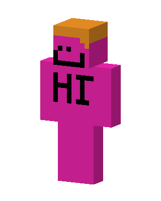 Pink Hi Minecraft skin