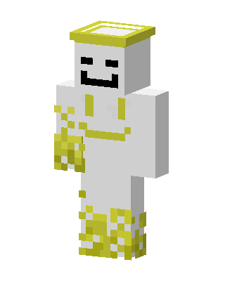 Golden Halo Angel skin, 3D preview