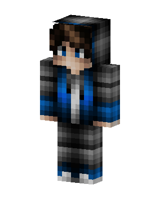 Blue Player Boy skin, 3D preview