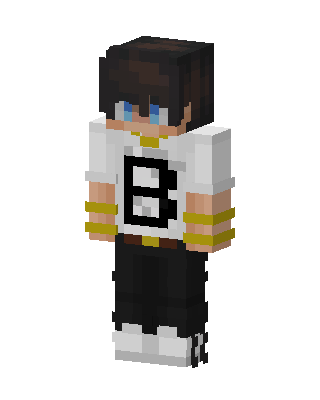 Letter B Streetwear skin, 3D preview