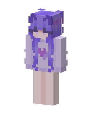 Lavender Hoodie Girl Minecraft skin