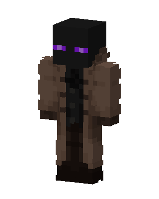 Trenchcoat Enderman Minecraft skin