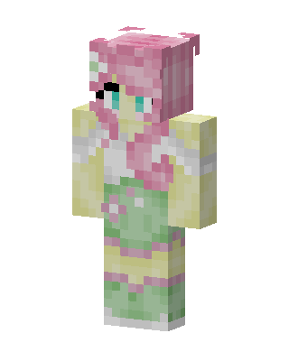 Fluttershy skin, 3D preview