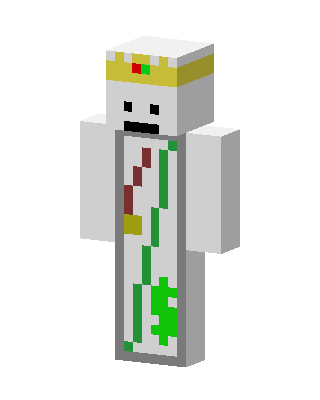 White Crowned Hero Minecraft white skin