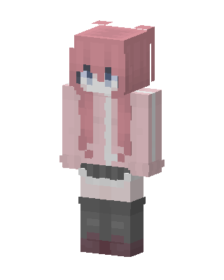 Pink Anime Girl skin, 3D preview