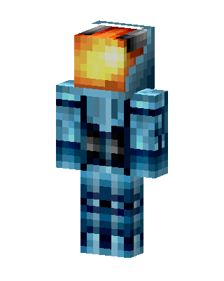 Blazing Ice Knight skin, 3D preview