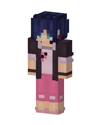 Pink Anime Girl Minecraft pink skin