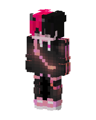 Pink Emo skin, 3D preview