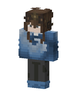 Blue Hoodie Girl Minecraft skin