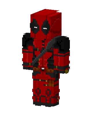 Red Fighter Boy skin, 3D preview