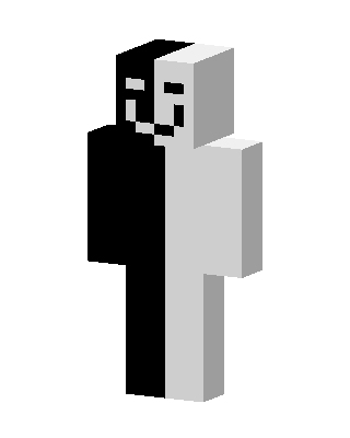 White Costume skin, 3D preview