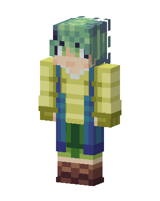 Mossy Wanderer skin, 3D preview