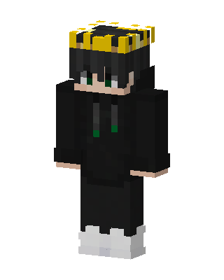 Golden Crown Hoodie skin, 3D preview