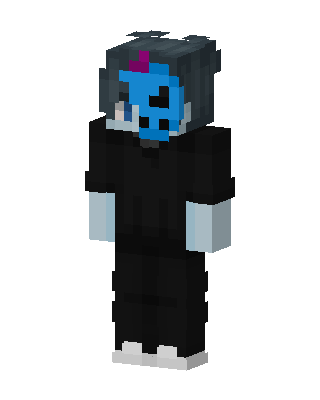 Black Anime skin, 3D preview