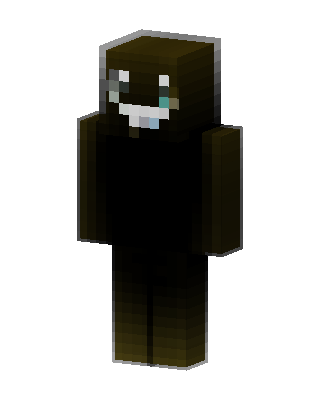 Black Ninja Boy skin, 3D preview
