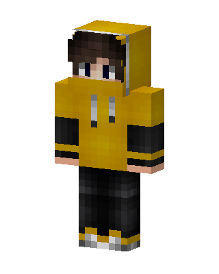 Yellow Hoodie Boy Minecraft skin