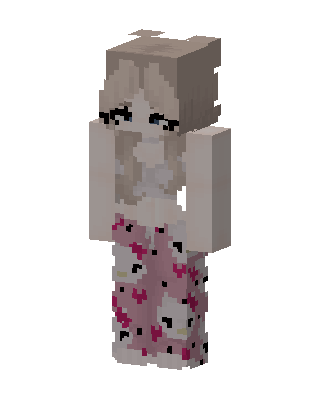 Hello Kitty Pajamas skin, 3D preview