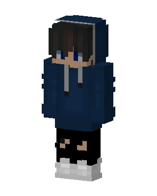 Blue Hoodie Boy Minecraft skin