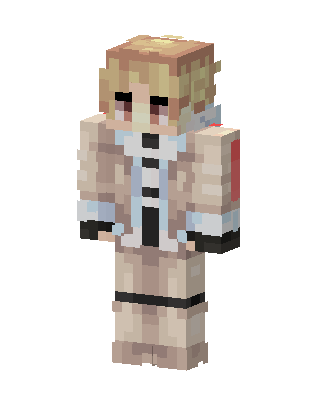 Beige Coat Blondie skin, 3D preview