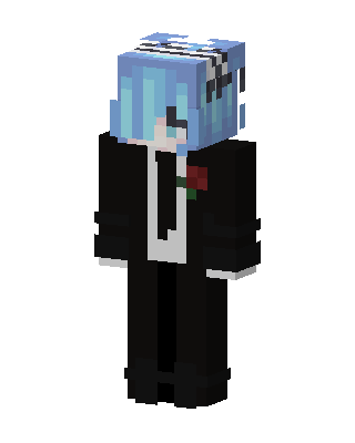 Rose Tuxedo Boy skin, 3D preview