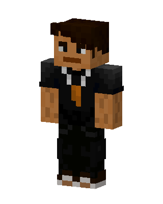 Orange Tie Guy Minecraft skin