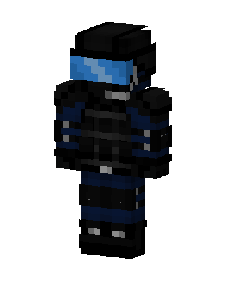 Blue Visor Soldier skin, 3D preview
