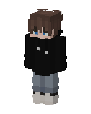 Hoodie Boy skin, 3D preview