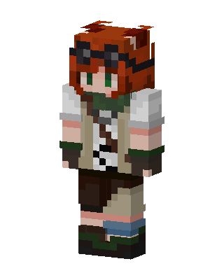 Brown Player Girl Minecraft skin