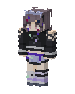 Pastel Goth Girl Minecraft skin