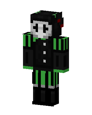 Black Villain Minecraft goth skin