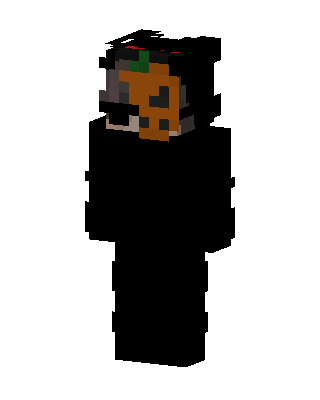 Pumpkin Panda Minecraft Halloween skin