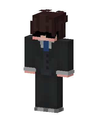 Suited Blindfold Boy skin, 3D preview