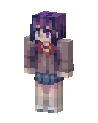 Purple Student Girl Minecraft skin