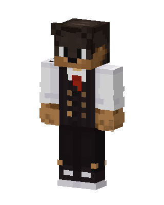 Black Suit Boy skin, 3D preview