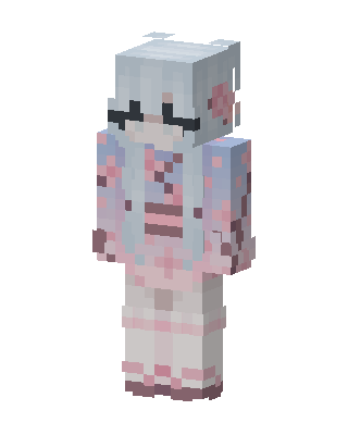 White Cutie Girl skin, 3D preview