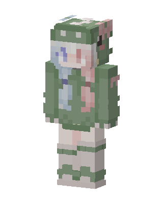 Dino Hoodie Girl Minecraft skin