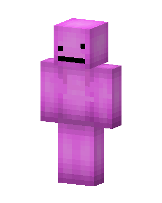 Pink Blob skin, 3D preview