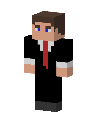 Black Suit Boy skin, 3D preview