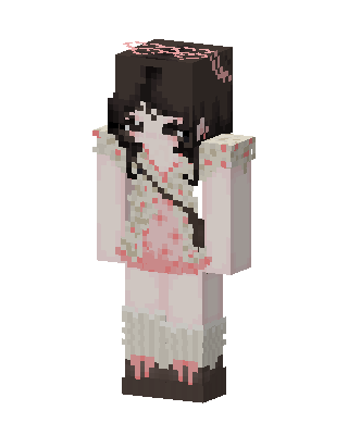 Blossom Doll skin, 3D preview