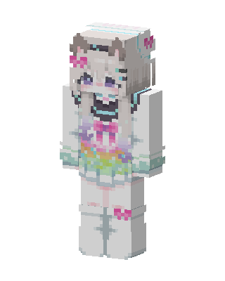 White Anime Girl Minecraft skin