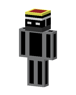 Enderman Guard skin, 3D preview