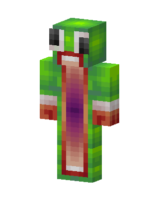 Unspeakable Frog Minecraft green skin