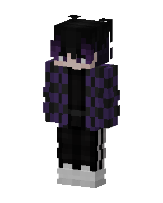 Purple Plaid Emo Minecraft skin